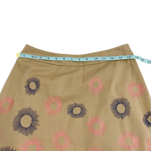 Boden Stitch Burst Embroidered A-Line Skirt, Size 6R - Picture 8 of 11